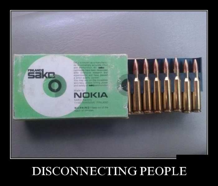 Disconnecting people 